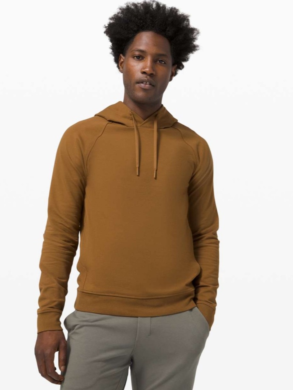 Lululemon City Sweat Pullover Hoodie French Terry Burnt Caramel Brown Medium